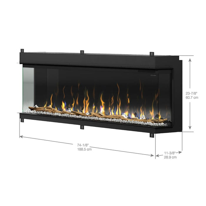 Dimplex Ignite Bold 74-In Smart Linear Electric Fireplace