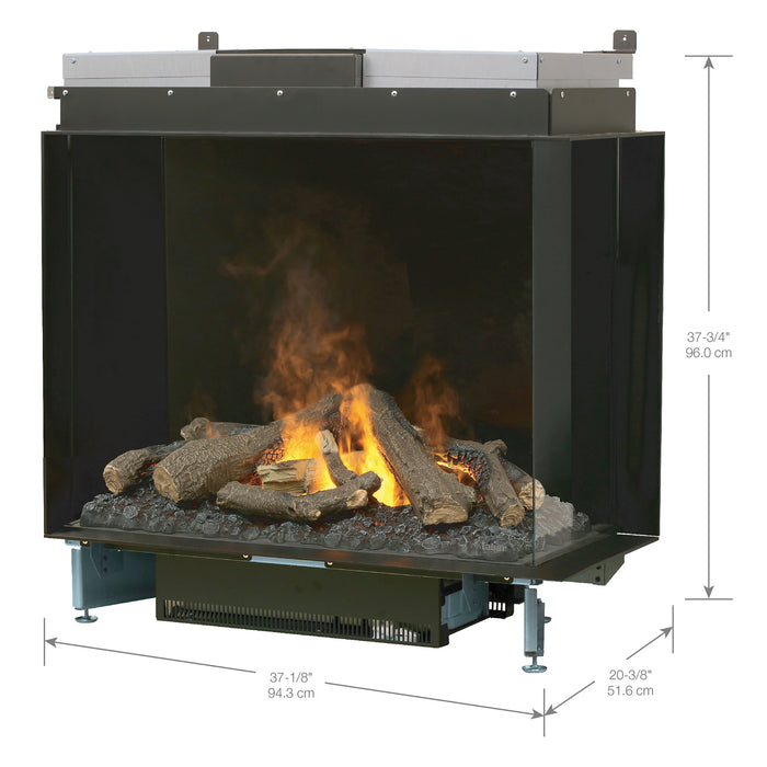 Dimplex Optimyst® e-MatriX 37" Built-in Water Vapor Fireplace -Right-facing