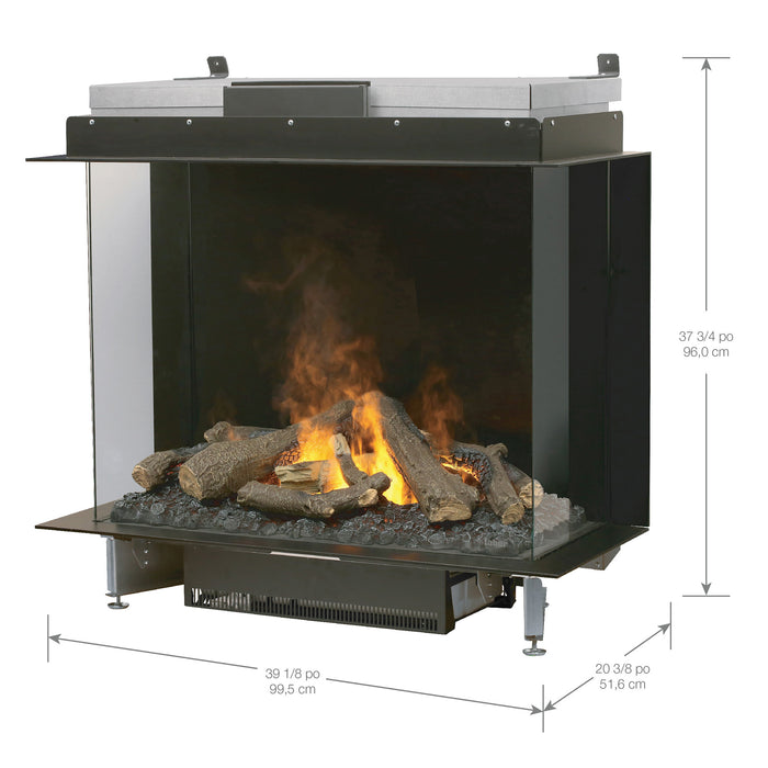 Dimplex Optimyst® e-MatriX 39" Built-in Water Vapor Fireplace -Bay