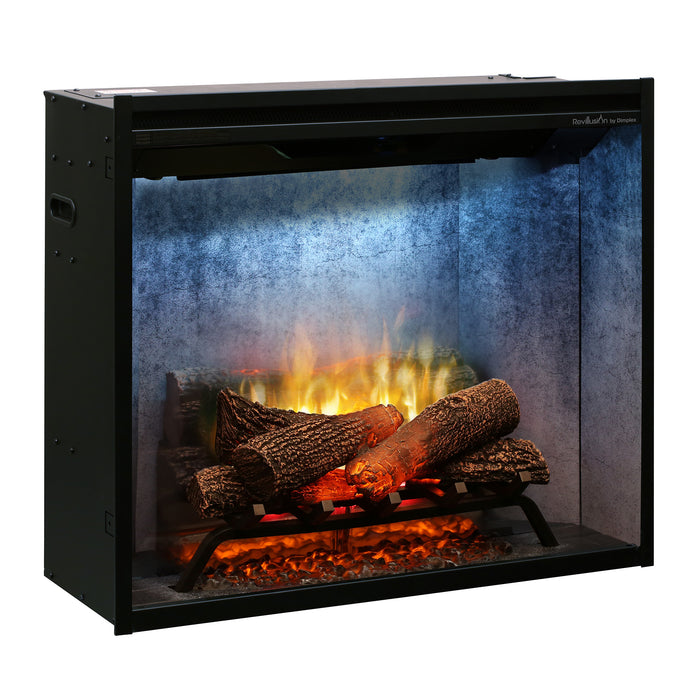 Dimplex Revillusion 30in Built-In Firebox with Front Glass and Plug-Kit