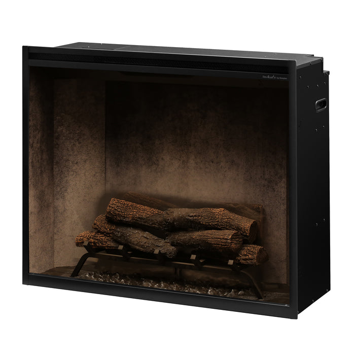 Dimplex Revillusion® 36" Portrait Built-in Electric Firebox- Weathered Concrete, with Glass Pane and      Plug Kit included