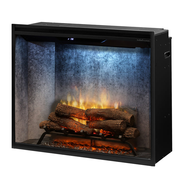 Dimplex Revillusion® 36" Portrait Built-in Electric Firebox- Weathered Concrete, with Glass Pane and      Plug Kit included