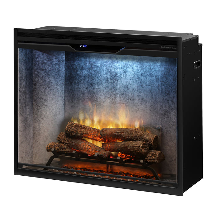 Dimplex Revillusion® 36" Portrait Built-in Electric Firebox- Weathered Concrete, with Glass Pane and      Plug Kit included