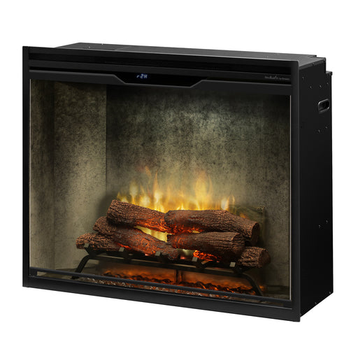 Dimplex Revillusion® 36" Portrait Built-in Electric Firebox- Weathered Concrete, with Glass Pane and      Plug Kit included