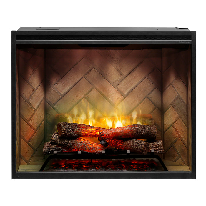 Dimplex Revillusion® 36" Portrait Built-in Electric Firebox - Herringbone, with Glass Pane and Plug Kit included