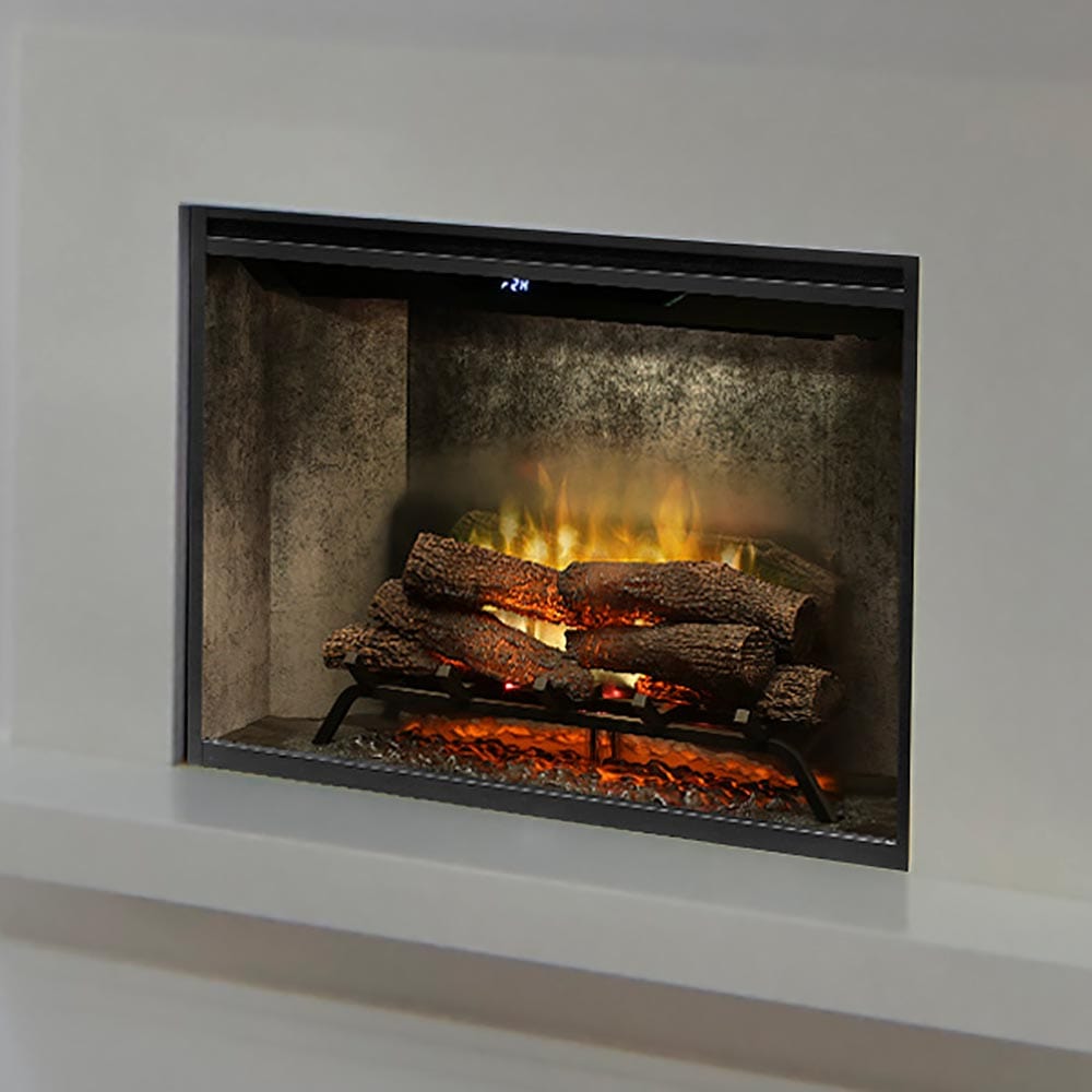 Dimplex 36 Inch Revillusion Built-In Electric Fireplace w/ Weathered Concrete