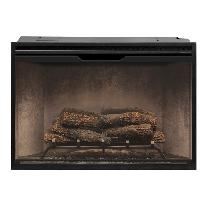 Dimplex Revillusion® 36" Built-in Electric Firebox - Weathered Concrete, with Glass Pane and Plug Kit  included