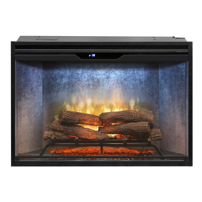 Dimplex Revillusion® 36" Built-in Electric Firebox - Weathered Concrete, with Glass Pane and Plug Kit  included