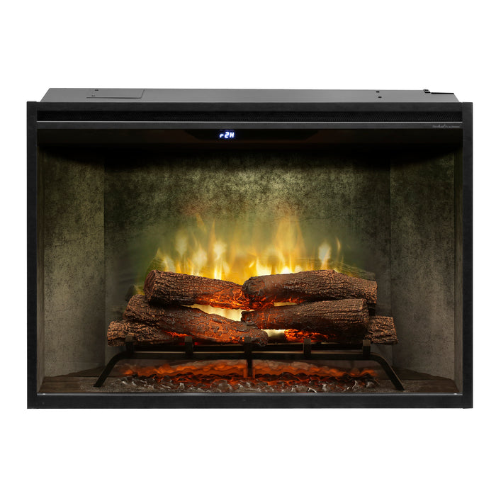 Dimplex Revillusion® 36" Built-in Electric Firebox - Weathered Concrete, with Glass Pane and Plug Kit  included