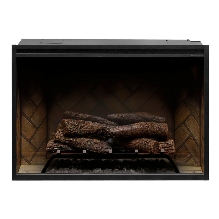 Dimplex Revillusion® 36" Built-in Electric Firebox - Herringbone, with Glass Pane and Plug Kit included