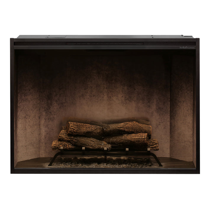 Dimplex Revillusion® 42" Built-in Electric Firebox -Weathered Concrete, with Glass Pane and    Plug Kit included