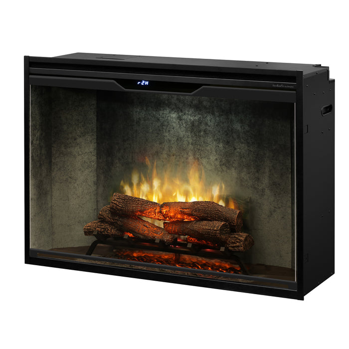 Dimplex Revillusion® 42" Built-in Electric Firebox -Weathered Concrete, with Glass Pane and    Plug Kit included