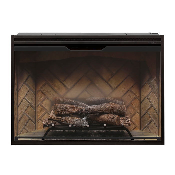 Dimplex Revillusion® 42" Built-in Electric Firebox -Herringbone, with Glass Pane and Plug Kit included