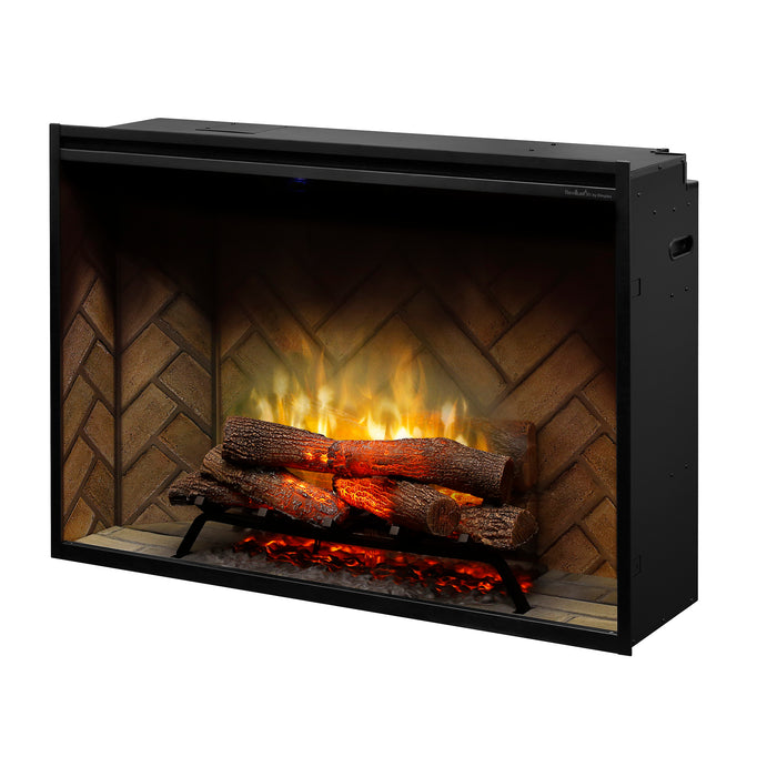 Dimplex Revillusion® 42" Built-in Electric Firebox -Herringbone, with Glass Pane and Plug Kit included