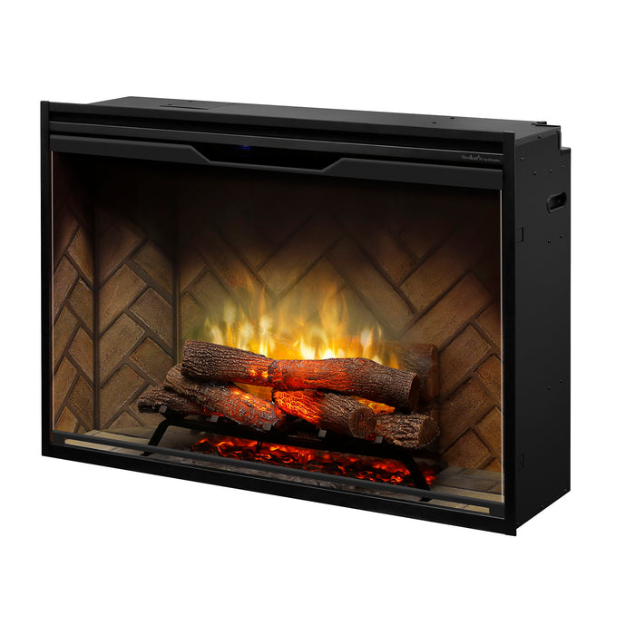 Dimplex Revillusion® 42" Built-in Electric Firebox -Herringbone, with Glass Pane and Plug Kit included